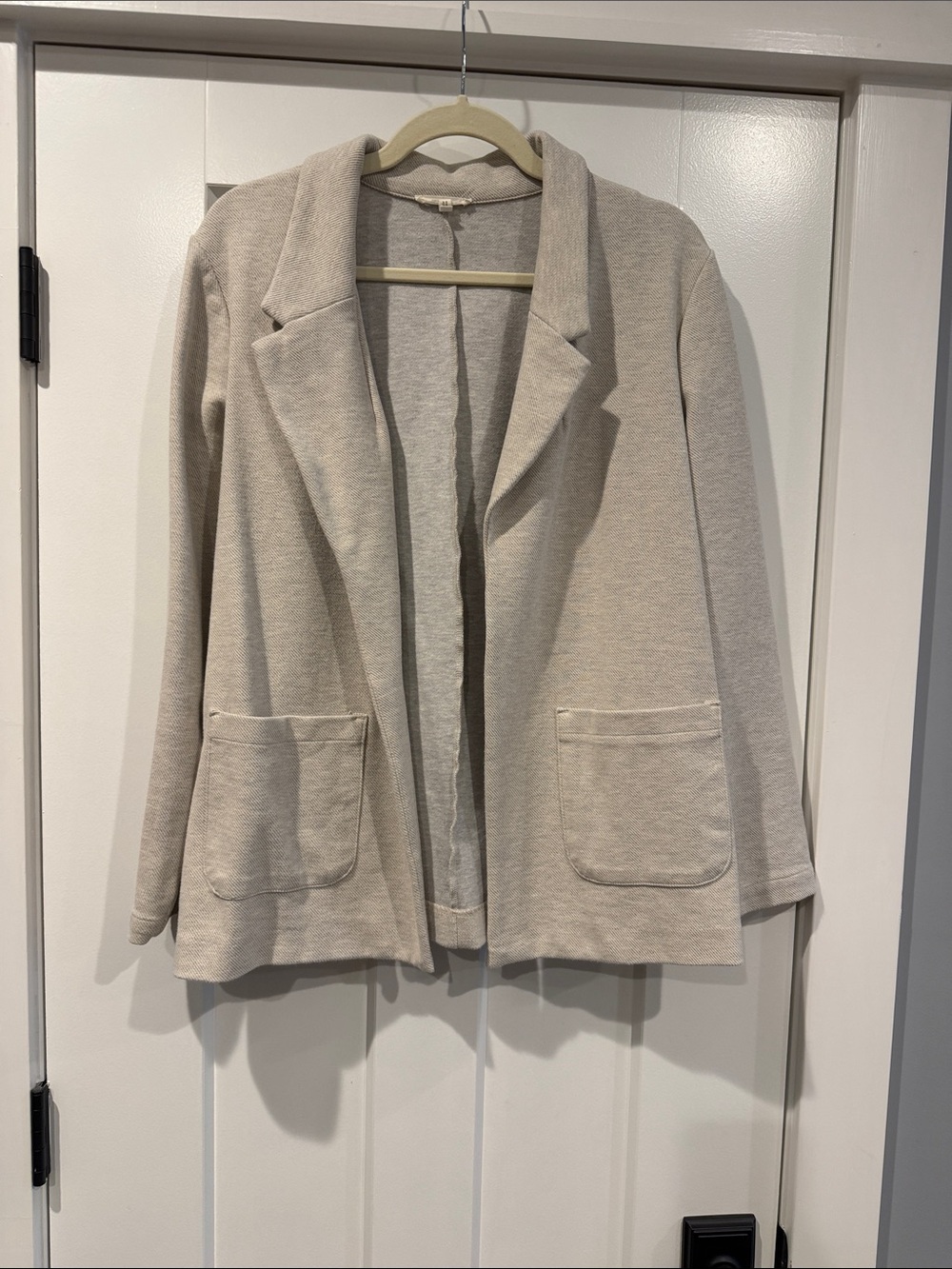 Maurices Light Beige Open Front Blazer
